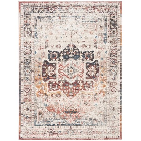 Safavieh 6 ft. 7 in. x 9 ft. Natura Rectangle Power Loomed Area RugIvory & Blue CYL210A-6